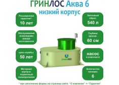 ГРИНЛОС Аква 6 низкий корпус